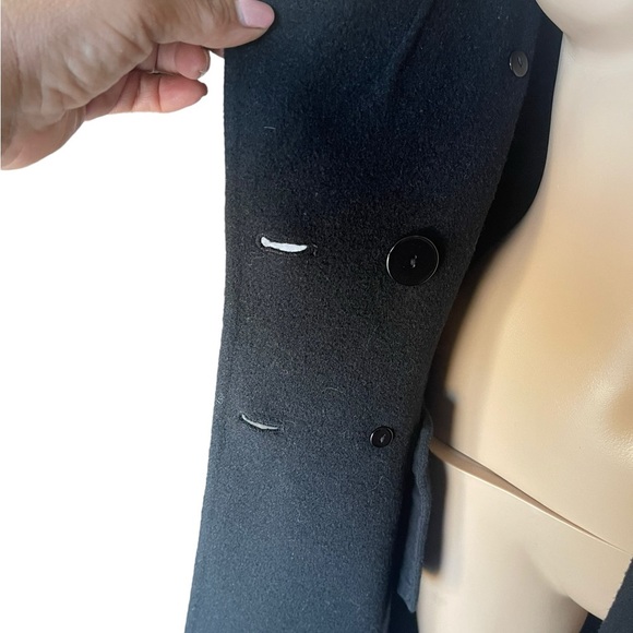 ST.JOHN
SEWN BY HAND wool black large coat size 10 - Picture 9 of 16